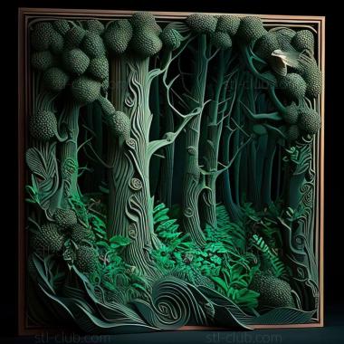 3D model forest (STL)